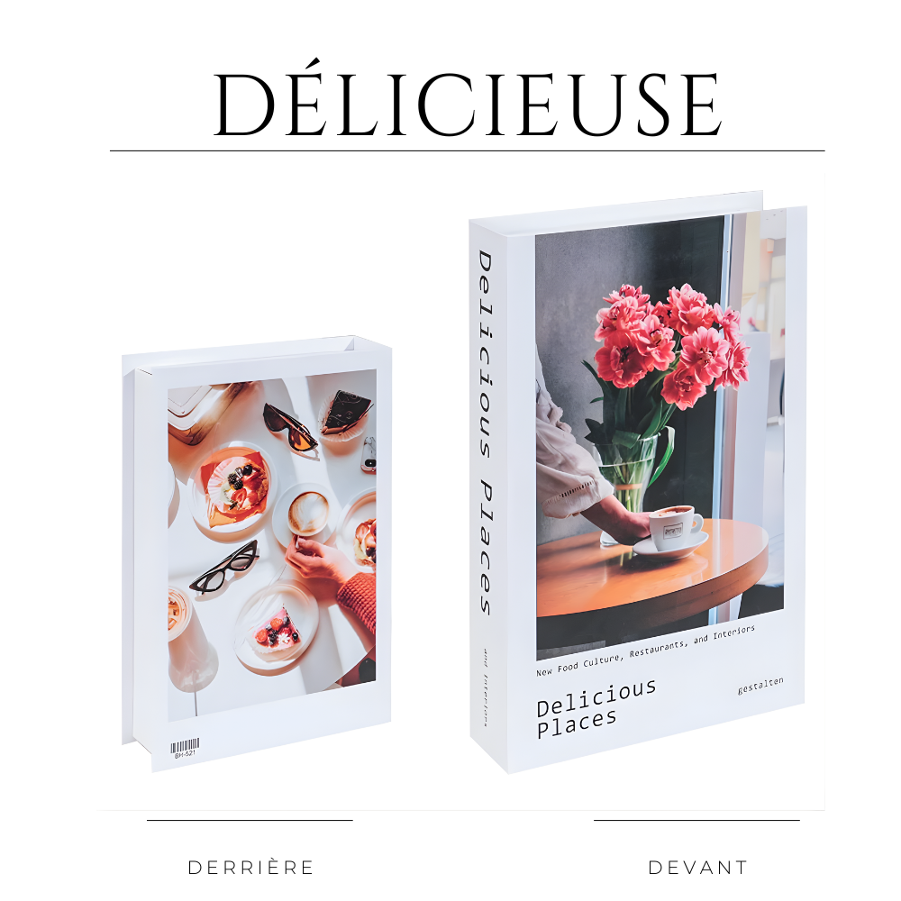 Faux livre de rangement pratique et raffiné