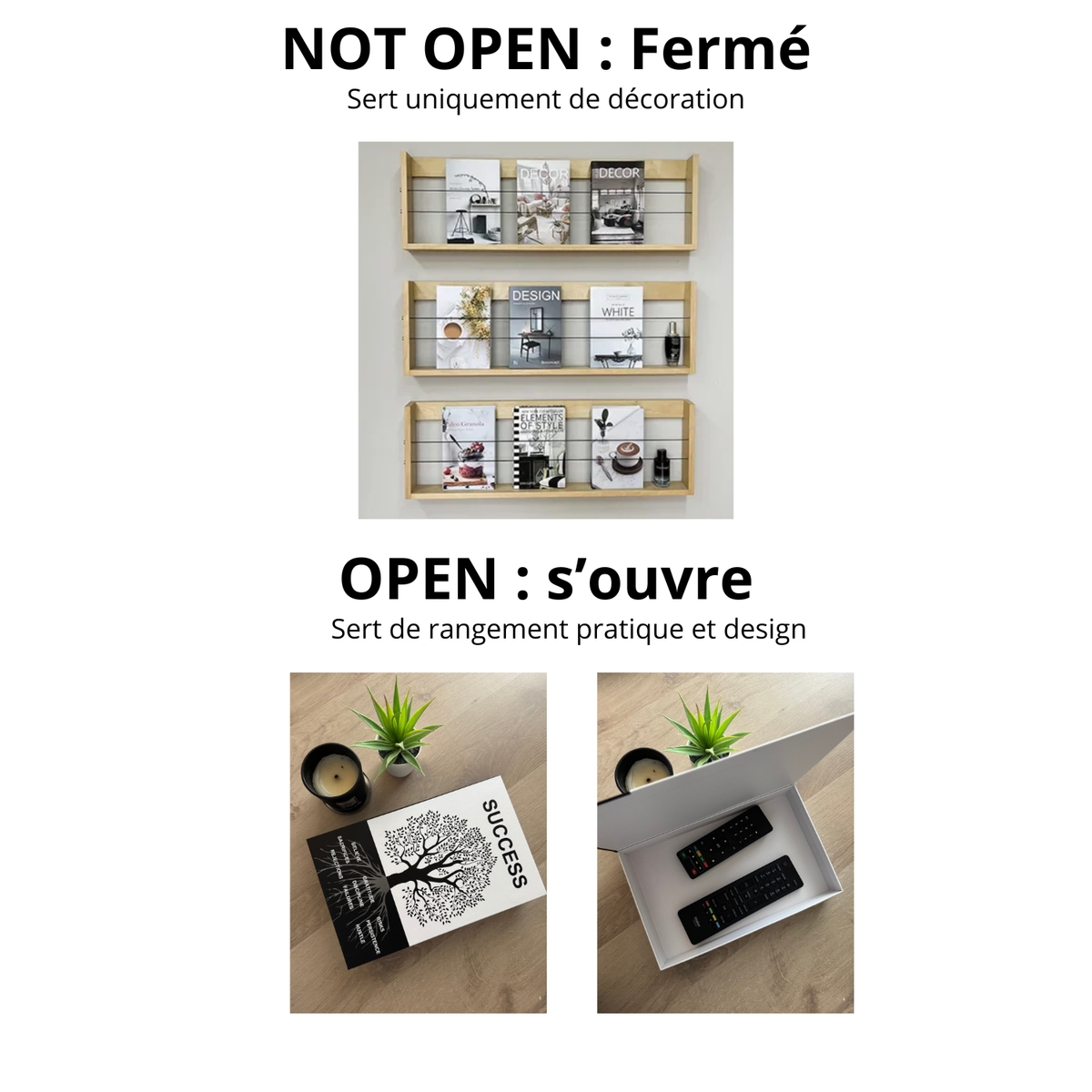 Livre décoratif de rangement